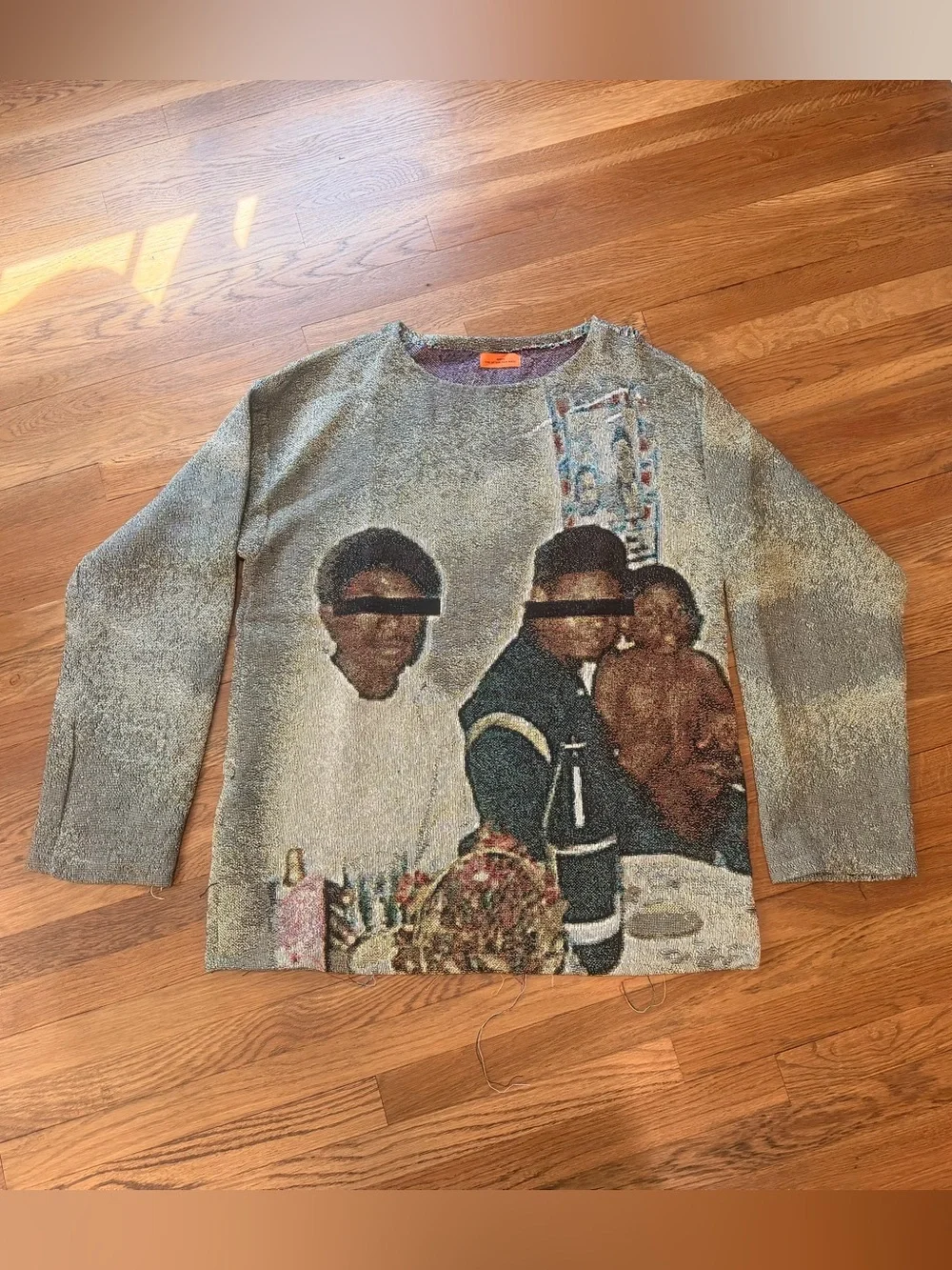 4444 handmade knit sweater good kid mad city Kendrick Lamar graphic